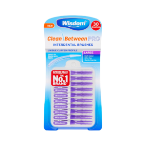 Wisdom Clean Between Pro Interdental Brushes Large Purple